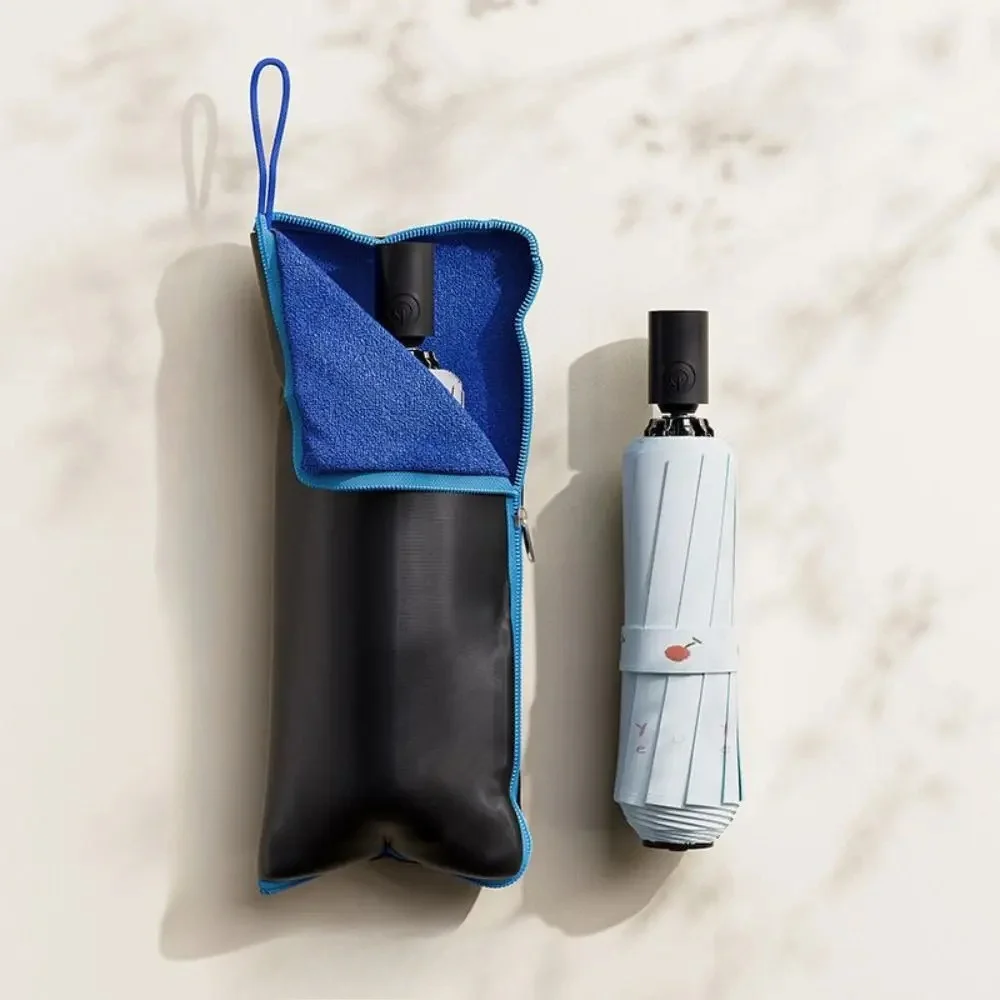 Absorbs Water Wet Umbrellas Bag Reusable Portable Umbrella Storage Cover with Handle Umbrellas Carry Case Travel thumbnail 2