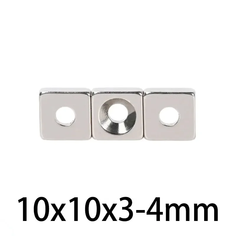 10x10x3-4mm Super Strong Square Magnet 10x10x3-4mm For Home Refrigerators, Offices DIY  10x10x3-4mm thumbnail 2