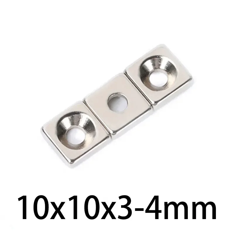 10x10x3-4mm Super Strong Square Magnet 10x10x3-4mm For Home Refrigerators, Offices DIY  10x10x3-4mm
