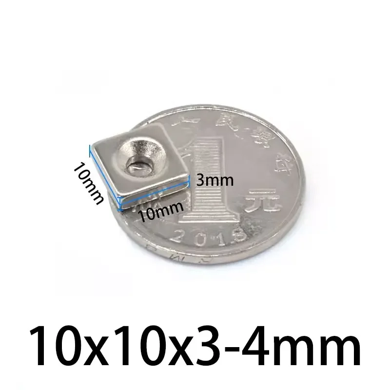 10x10x3-4mm Super Strong Square Magnet 10x10x3-4mm For Home Refrigerators, Offices DIY  10x10x3-4mm thumbnail 5