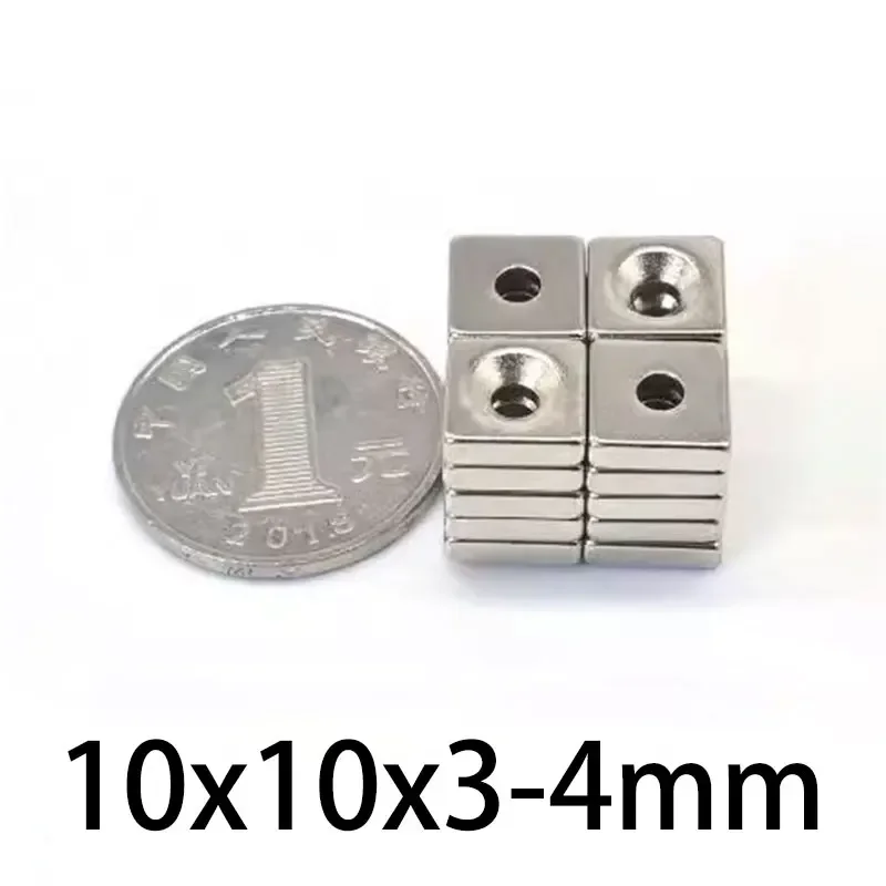 10x10x3-4mm Super Strong Square Magnet 10x10x3-4mm For Home Refrigerators, Offices DIY  10x10x3-4mm thumbnail 4
