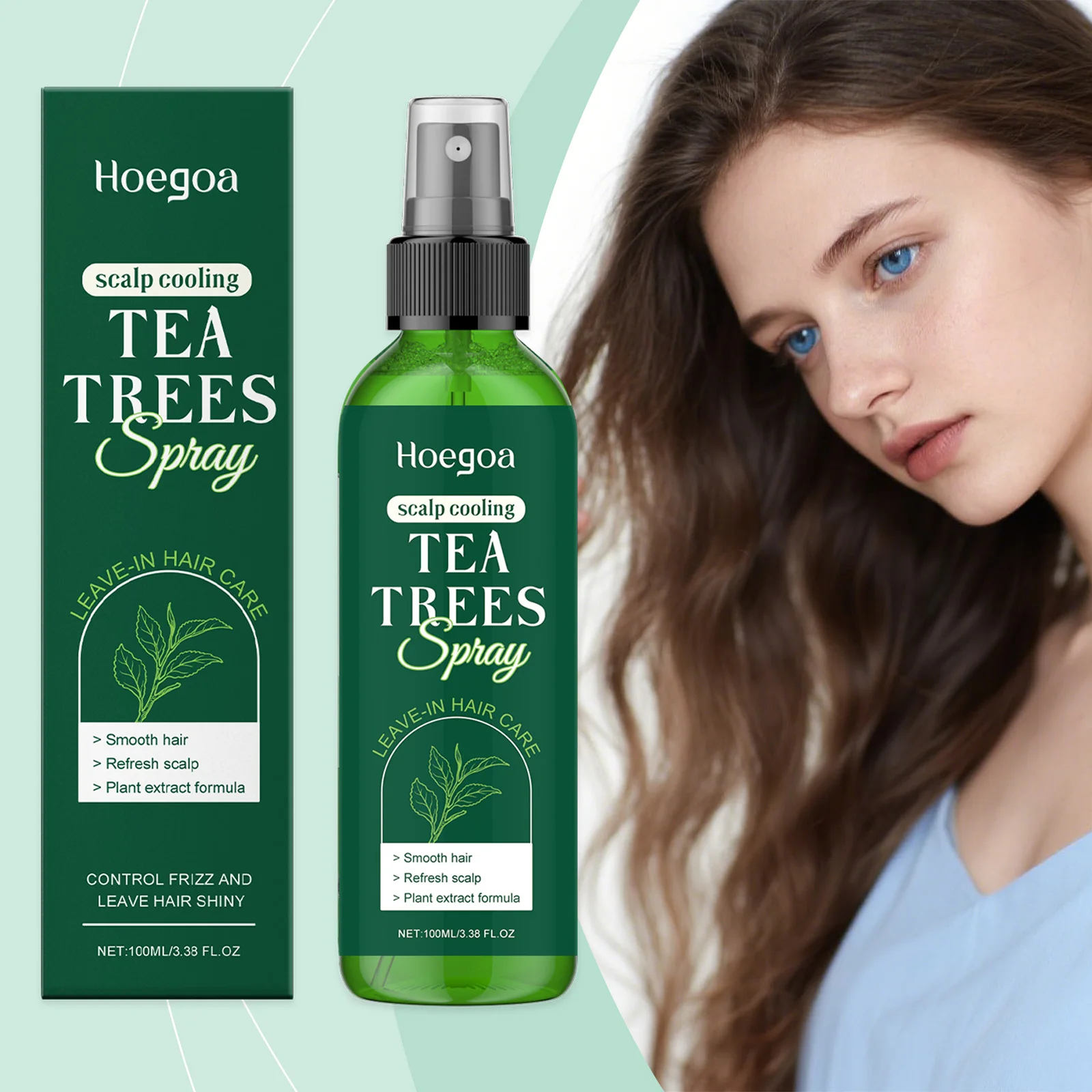 Tea Tree Oil Anti Hair Break Spray Hair Growth Thicken Strengthing Root Repair Damage Moisturizing Scalp Anti Hair Loss Spray thumbnail 4