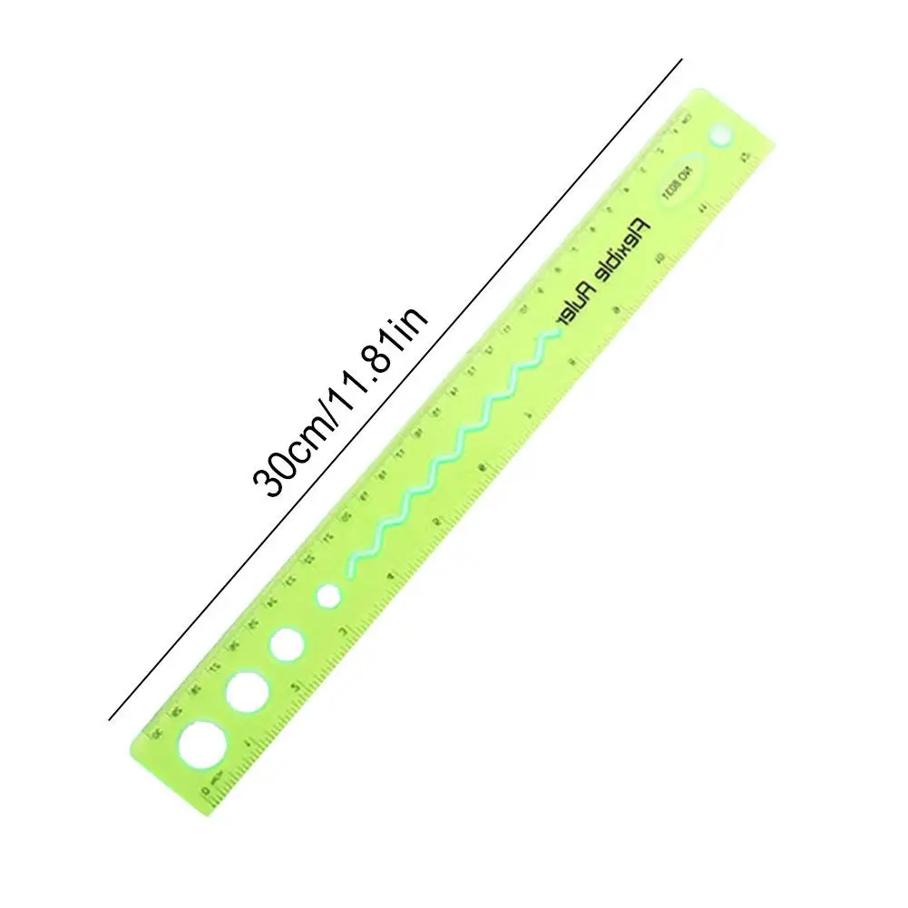 30cm Soft Ruler Flexible Ruler Creative Stationery Rule School Supply Student Stationery Ruler Folding Ruler thumbnail 6