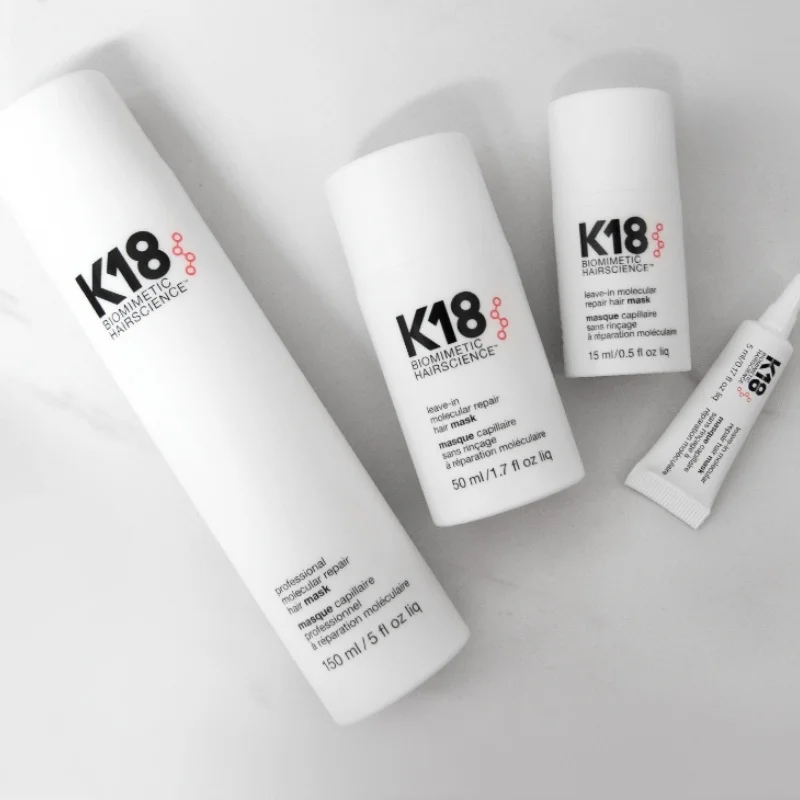 50ml K18 Leave-In Molecular kertain Repair Hair Mask Softens Restores Damaged Hair Deep Keratin Treatment for Hair and Scalp