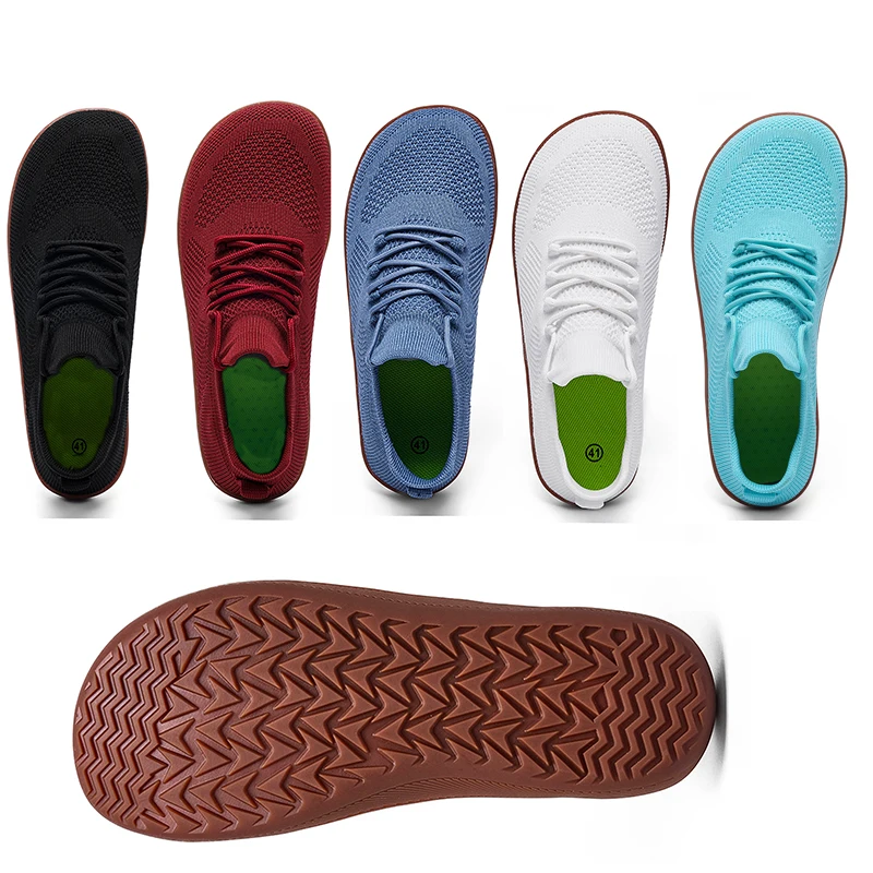 2025 New Wide-toe Men's Shoes Casual Soft Sole Wide-Toe Shoes Walking Sneakers Breathable Mesh Comfortable Barefoot Shoes thumbnail 2