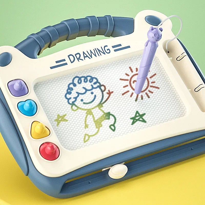Cartoon Drawing Board Baby Puzzle Magnetic Writing Board Toy Graffiti Magnetic Drawing Board Montessori Toy for Children Gift thumbnail 3