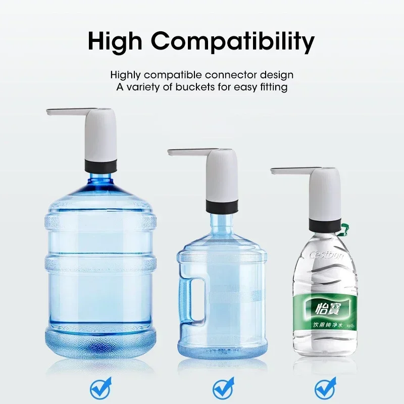 Water Dispenser Bottle Pump, Electric Water Pump Automatic Switch Water Dispenser Portable USB Charging DrinkingWaterDispenser thumbnail 4