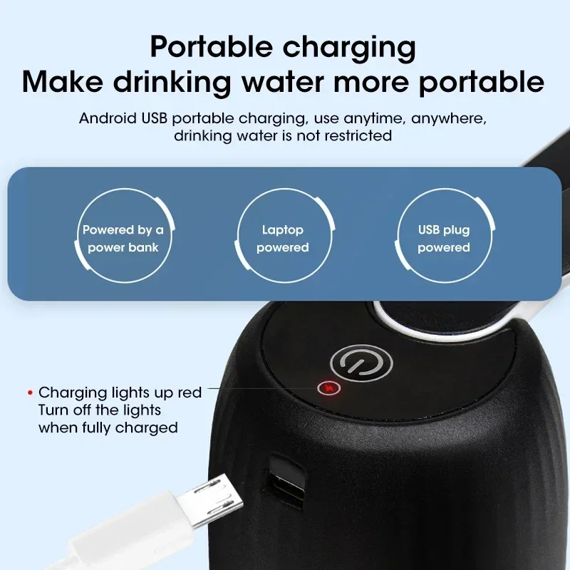 Water Dispenser Bottle Pump, Electric Water Pump Automatic Switch Water Dispenser Portable USB Charging DrinkingWaterDispenser thumbnail 6