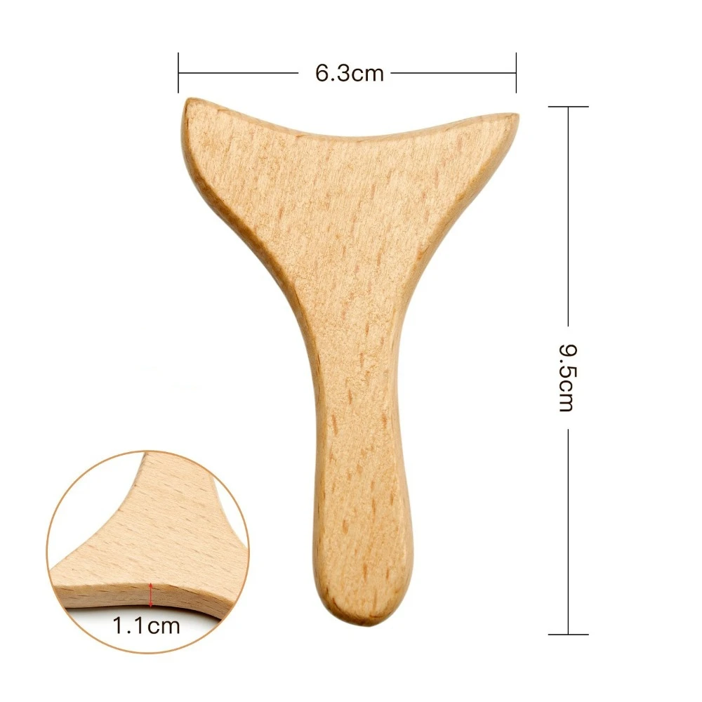 6/7/8Pcs/Set Wooden Facial Massage Tools Scraping Board Anti-Aging Face Massager Kit Roller Durable Manual Massage Tools thumbnail 5