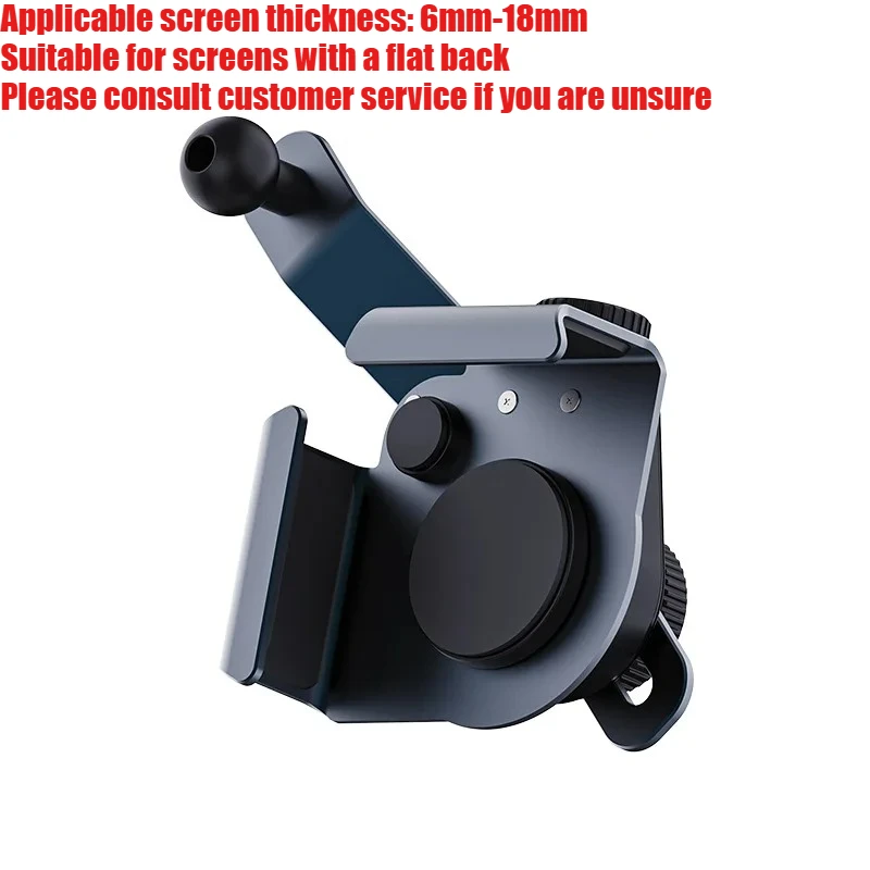 Aluminum Alloy Car Phone Holder Bracket Adjustable Multi-Angle Clasp Style Accessory for Screen Mobile Phone Universal Mount thumbnail 5