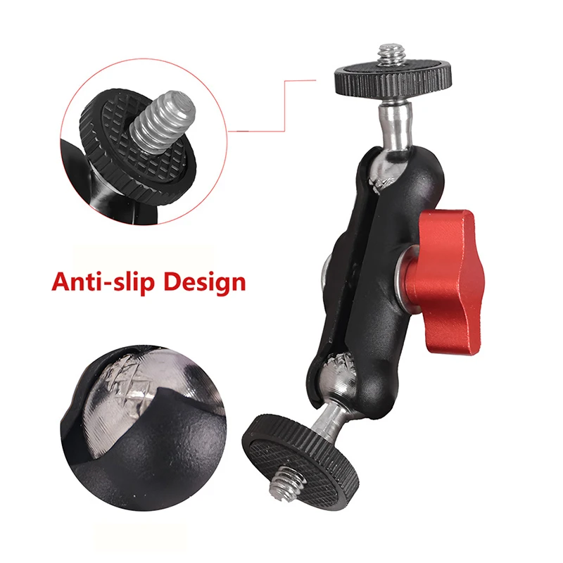 Double Ball Head Articulating Magic Arm With 1/4'' Screw Extend Mount for Monitor Camera Light Mic Photopraphy Accessories thumbnail 2