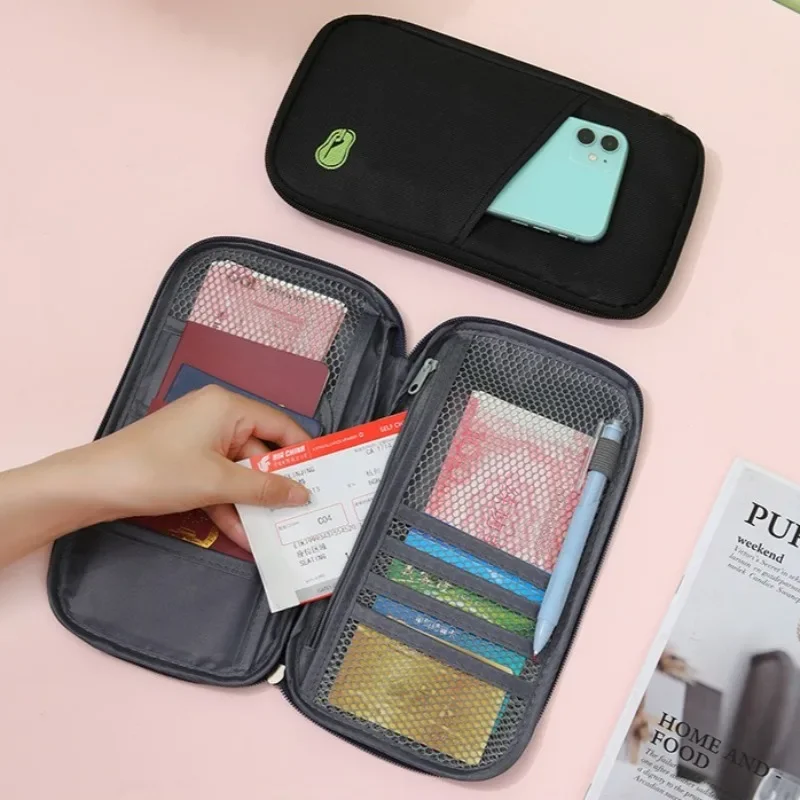 Multi-Functional Wallet-Style Travel Document Holder Men's Women's Style Passport Wallet Organizer Bag Wholesale Stock Available thumbnail 3