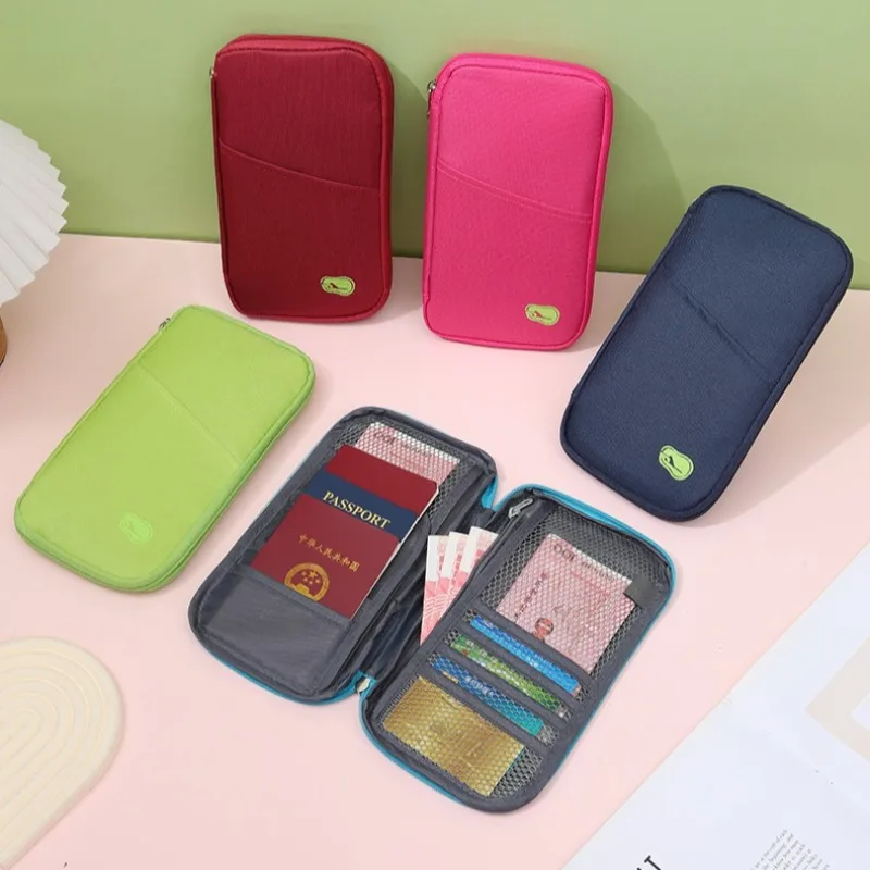 Multi-Functional Wallet-Style Travel Document Holder Men's Women's Style Passport Wallet Organizer Bag Wholesale Stock Available thumbnail 2