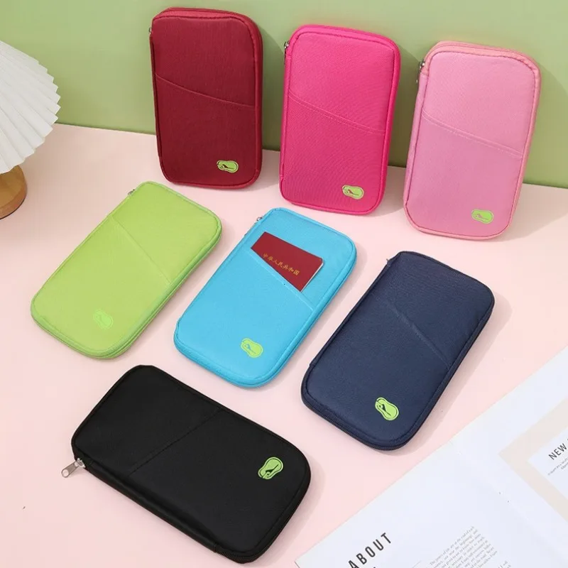 Multi-Functional Wallet-Style Travel Document Holder Men's Women's Style Passport Wallet Organizer Bag Wholesale Stock Available thumbnail 2