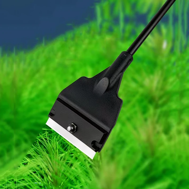 1Pc Light Weight Aquarium Algae Remover Scraper Blade Fish Tank Aquatic Water Plant Grass Cleaning Tools Cleaner Kit Accessories thumbnail 3