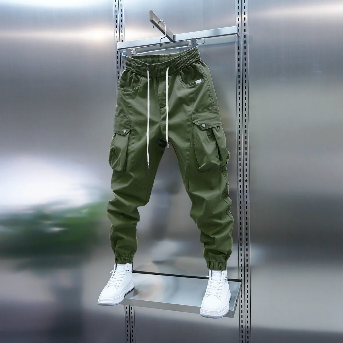 2025 New Men Joggers Autumn Sweatpants Spring Drawstring Casual Pants Workout Running Cotton Sports Trousers Men Clothing thumbnail 3