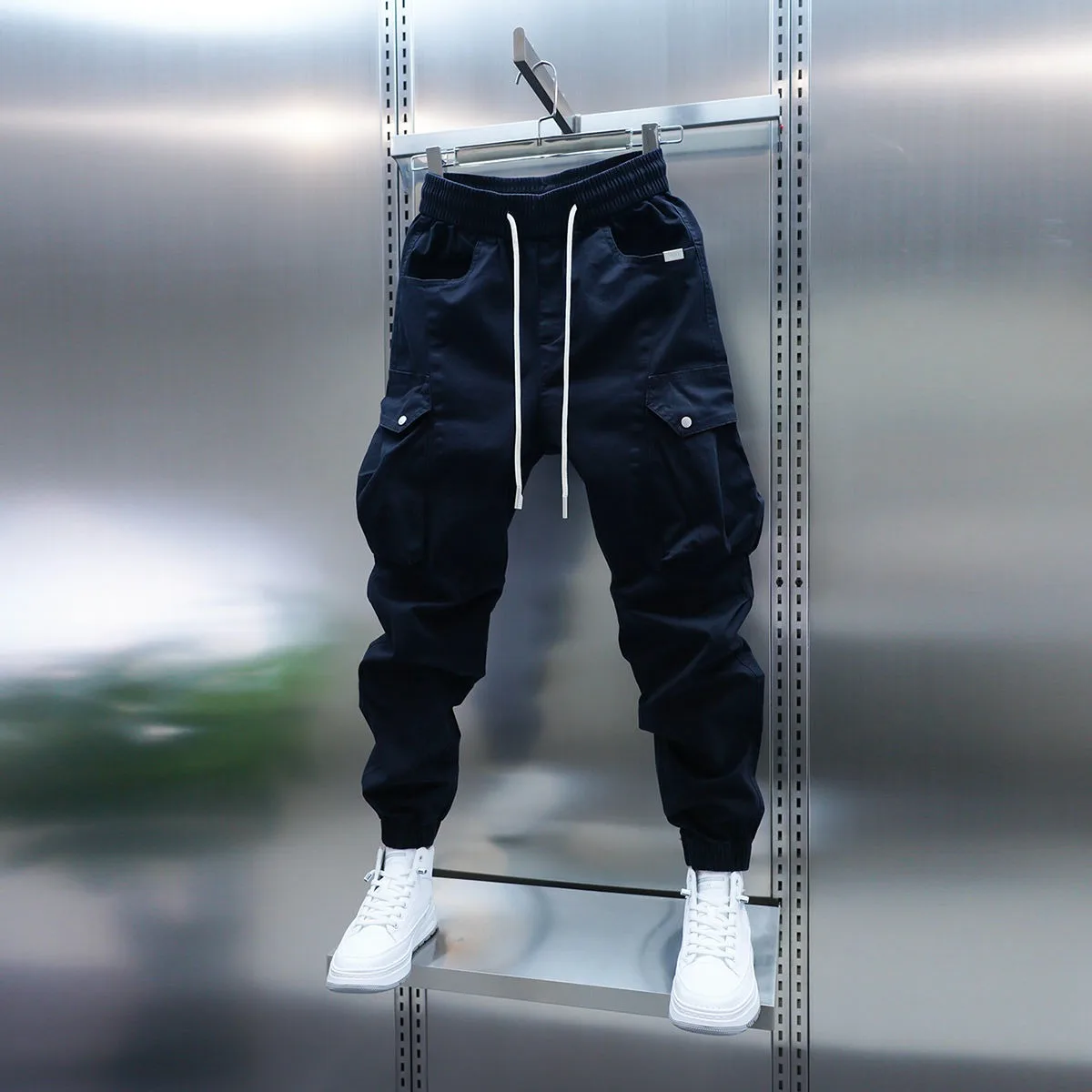 2025 New Men Joggers Autumn Sweatpants Spring Drawstring Casual Pants Workout Running Cotton Sports Trousers Men Clothing thumbnail 2
