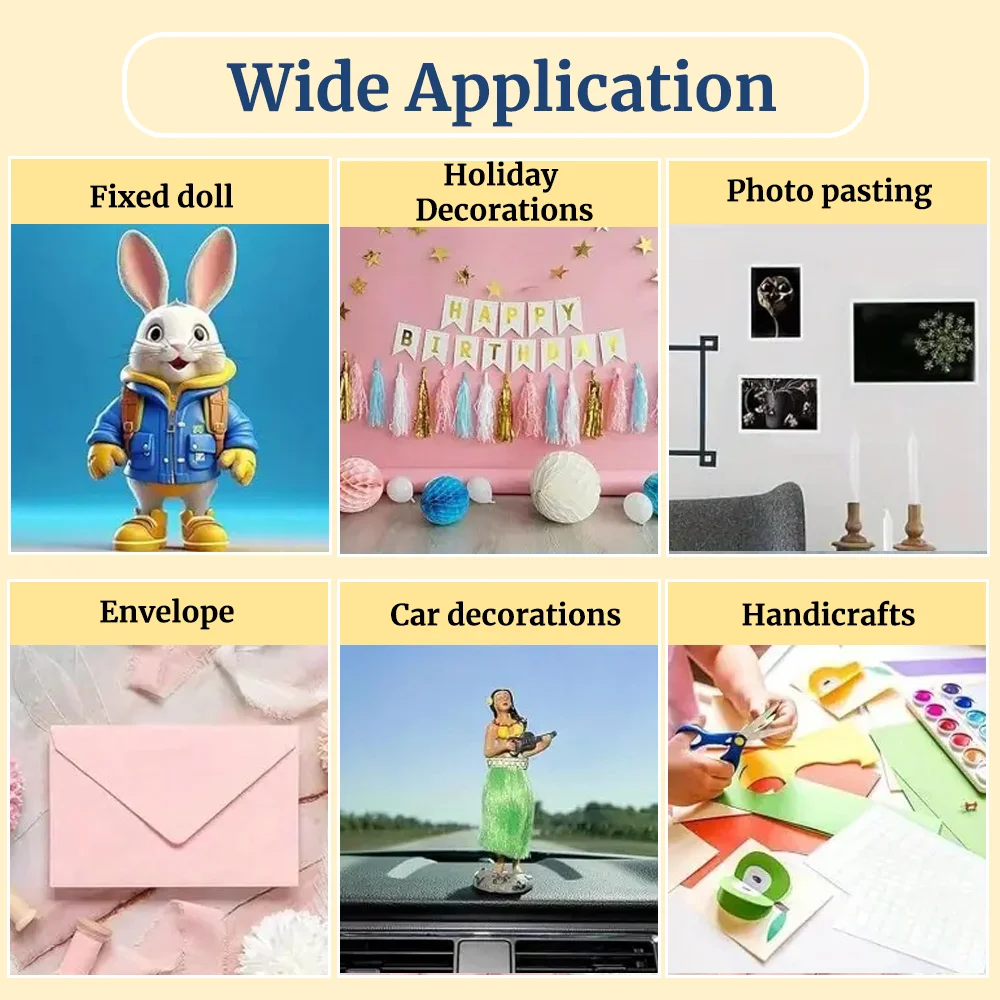 Double-sided Adhesive Round Tape Strong Dot Sticker Transparent No Trace Waterproof Photo Wall Decorative Round Sticker thumbnail 6