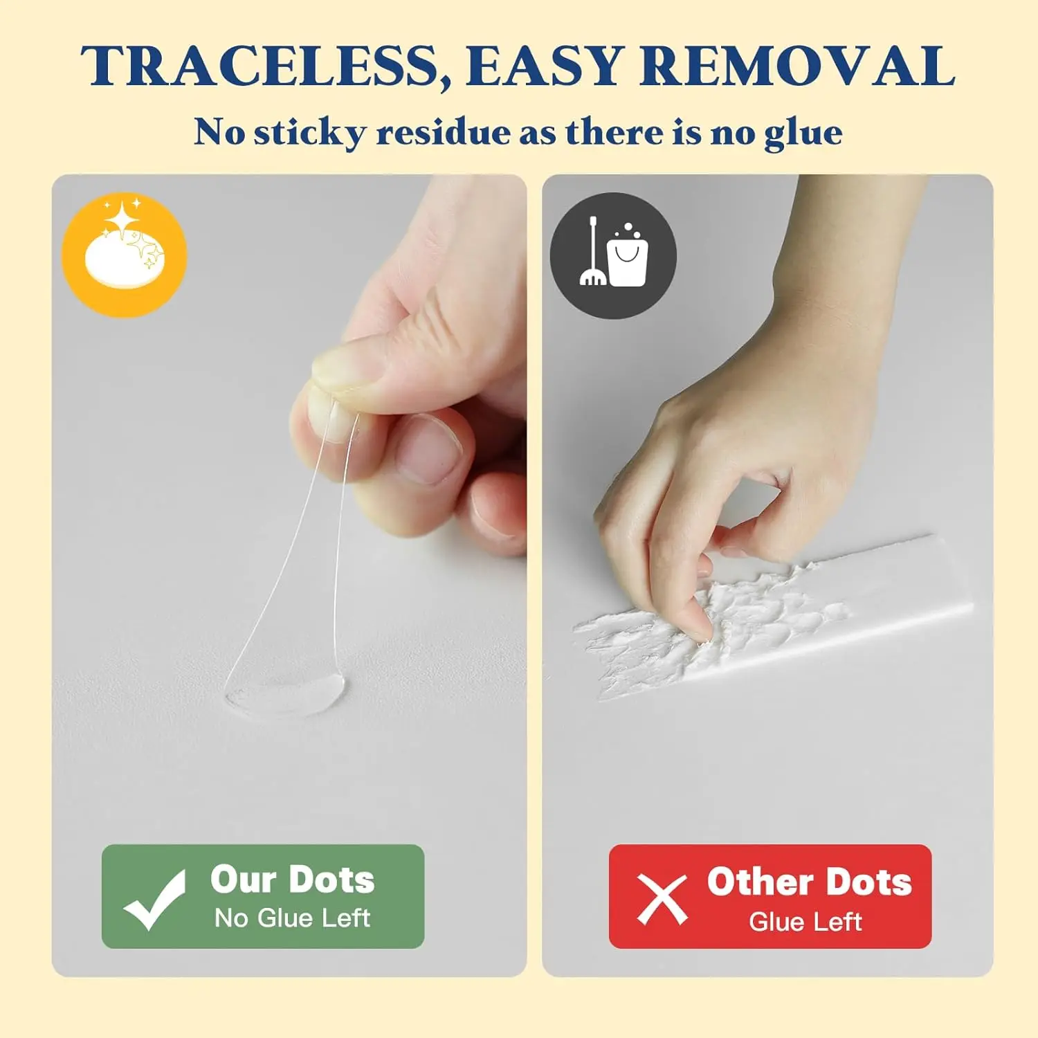 Double-sided Adhesive Round Tape Strong Dot Sticker Transparent No Trace Waterproof Photo Wall Decorative Round Sticker thumbnail 3