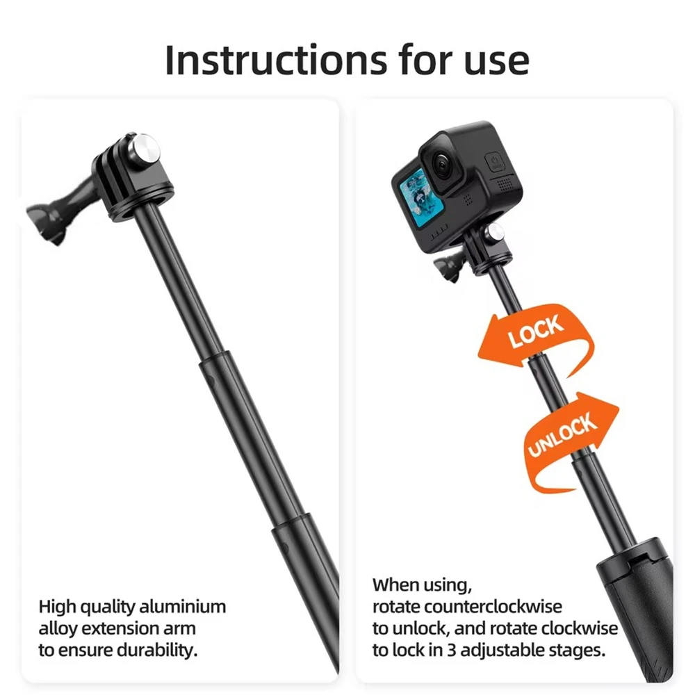 FANGTUOSI Underwater Buoyancy bar Diving Extendable Selfie Stick Tripod For Gopro Insta360 DJI OSMO Action Camera Accessories thumbnail 5