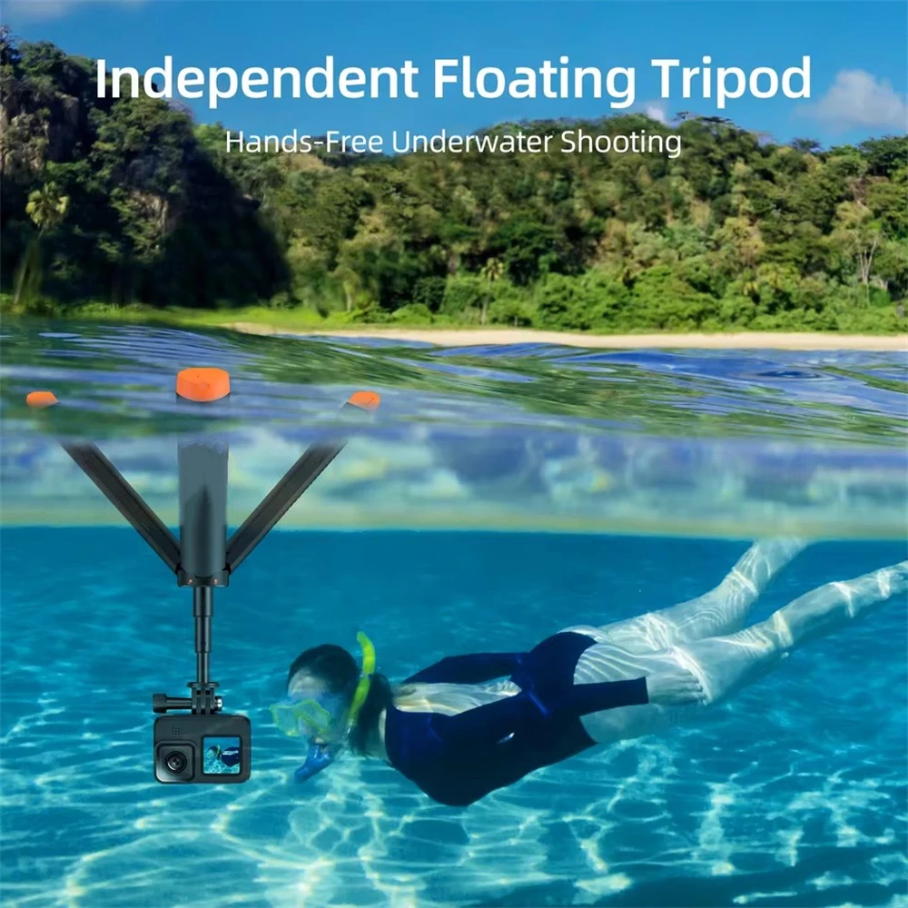 FANGTUOSI Underwater Buoyancy bar Diving Extendable Selfie Stick Tripod For Gopro Insta360 DJI OSMO Action Camera Accessories thumbnail 2