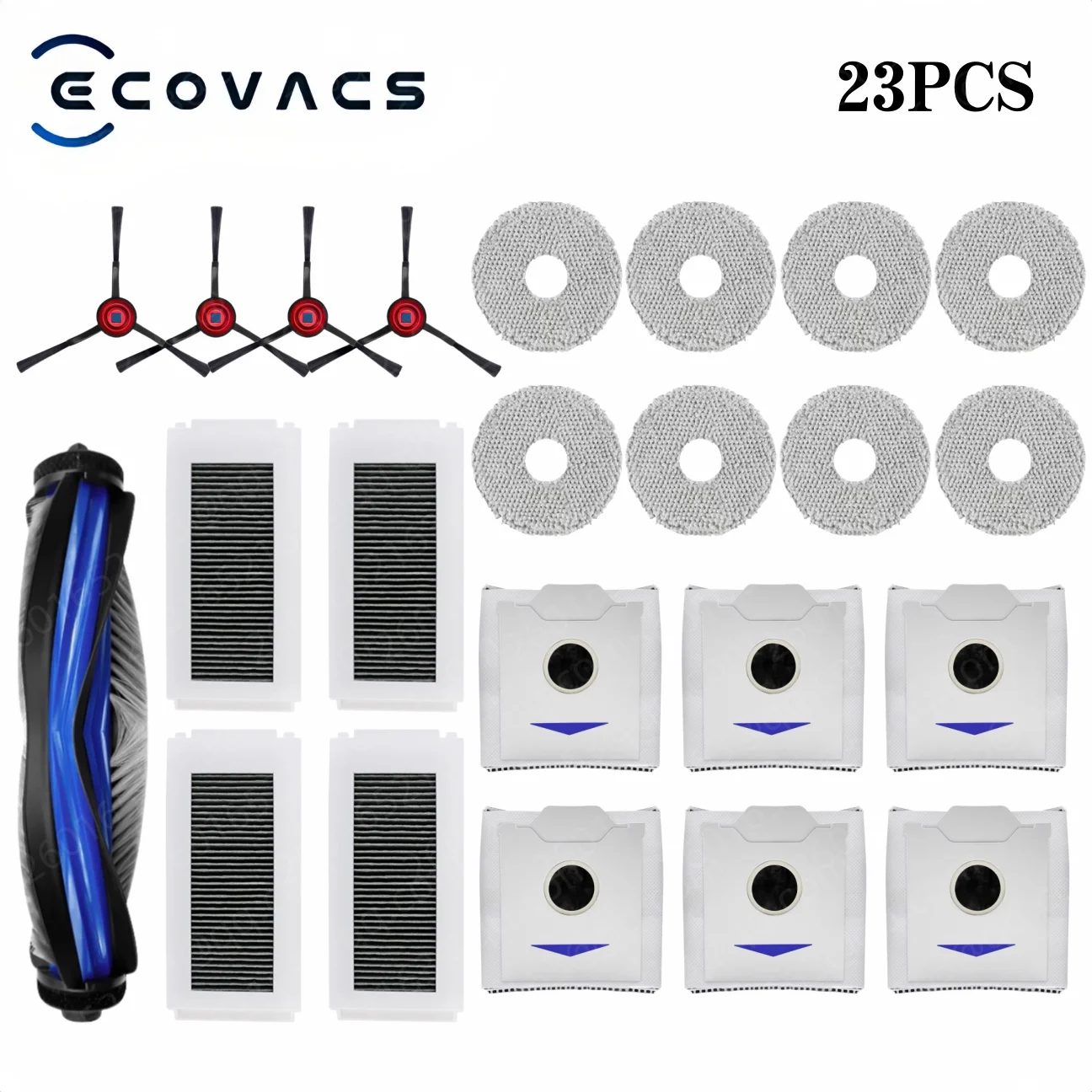 Ecovacs Debot N30 Omni / N30 Pro Omni Robot Vacuum Replacement Part Accessory Main Side Brush Hepa Filter Mop Dust Bag thumbnail 4