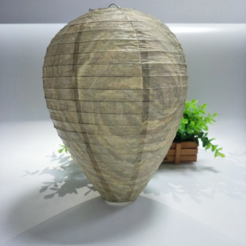 1-5Pcs Wasp Nest Decoy Hornets Deterrents Non-Toxic Fake Nest Bee Decoy Beehive Lanterns Hanging Patio Garden Repellent Trap thumbnail 6