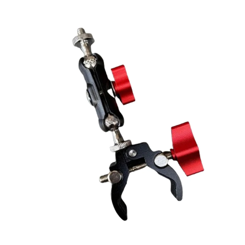 Camera Metal Super Clamp with Double Ball Head Magic Arm for DSLR Monitor Light Mic Gopro Phone Mount Photography Accessories thumbnail 6