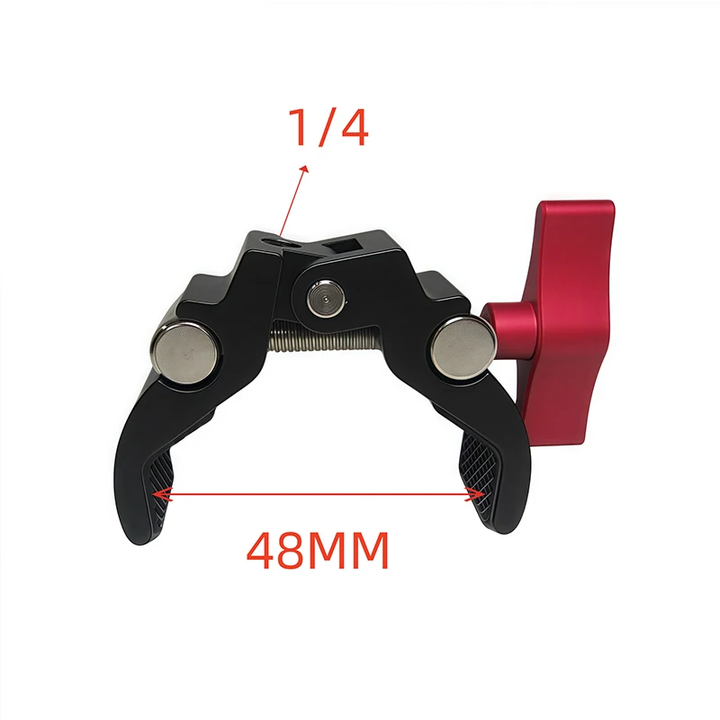 Camera Metal Super Clamp with Double Ball Head Magic Arm for DSLR Monitor Light Mic Gopro Phone Mount Photography Accessories thumbnail 2