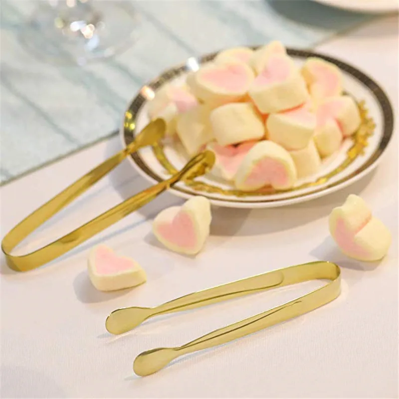 Multicolored Mini Sugar Tongs Small Ice Tongs, Mini Serving Tongs Ice Clip Small Kitchen Tongs for Tea Party Coffee Bar Utensils thumbnail 4