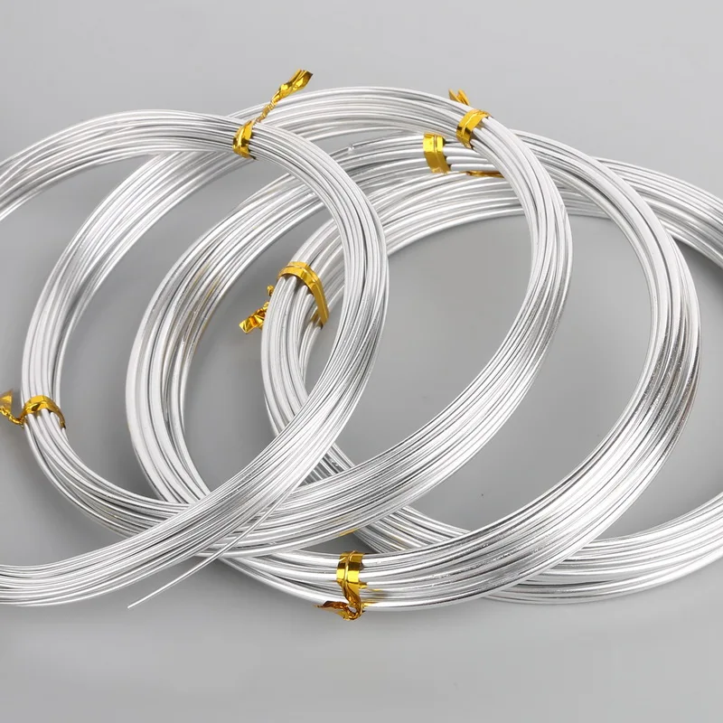 1/1.5/2/2.5/5mm Soft Aluminium Wire Beading Cord Metal Wires For Bracelet Necklace Jewelry Making DIY Findings Accessories thumbnail 6
