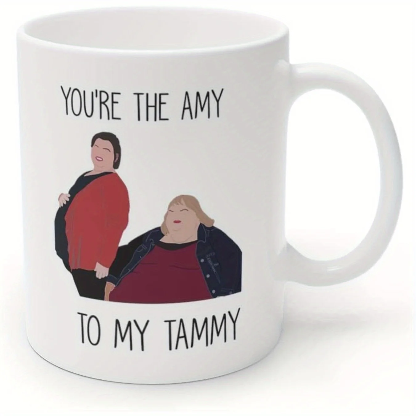 You Are My Amy Mug - 1000 lbs Sister Gift for Her or Him - 11oz Coffee Mug with Heartfelt Design, Dishwasher Safe, White, Tea Mu thumbnail 2