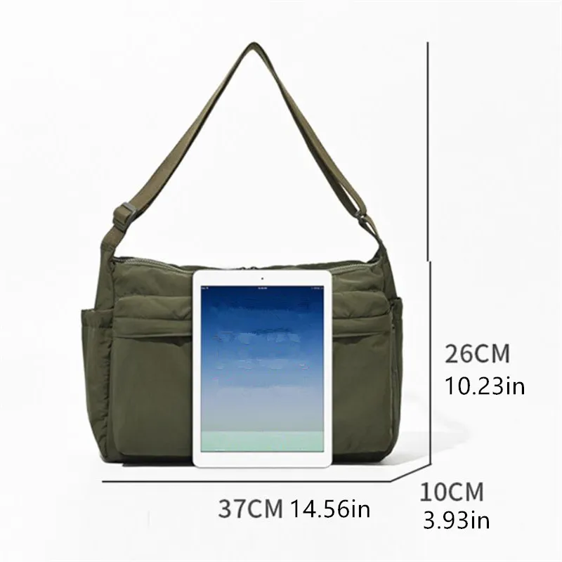 Top Quality Thickened Casual Messenger Bag, Single Shoulder Bag Large Capacity Laptop Bag, Multi Pocket Sport Bags for Women Men thumbnail 4