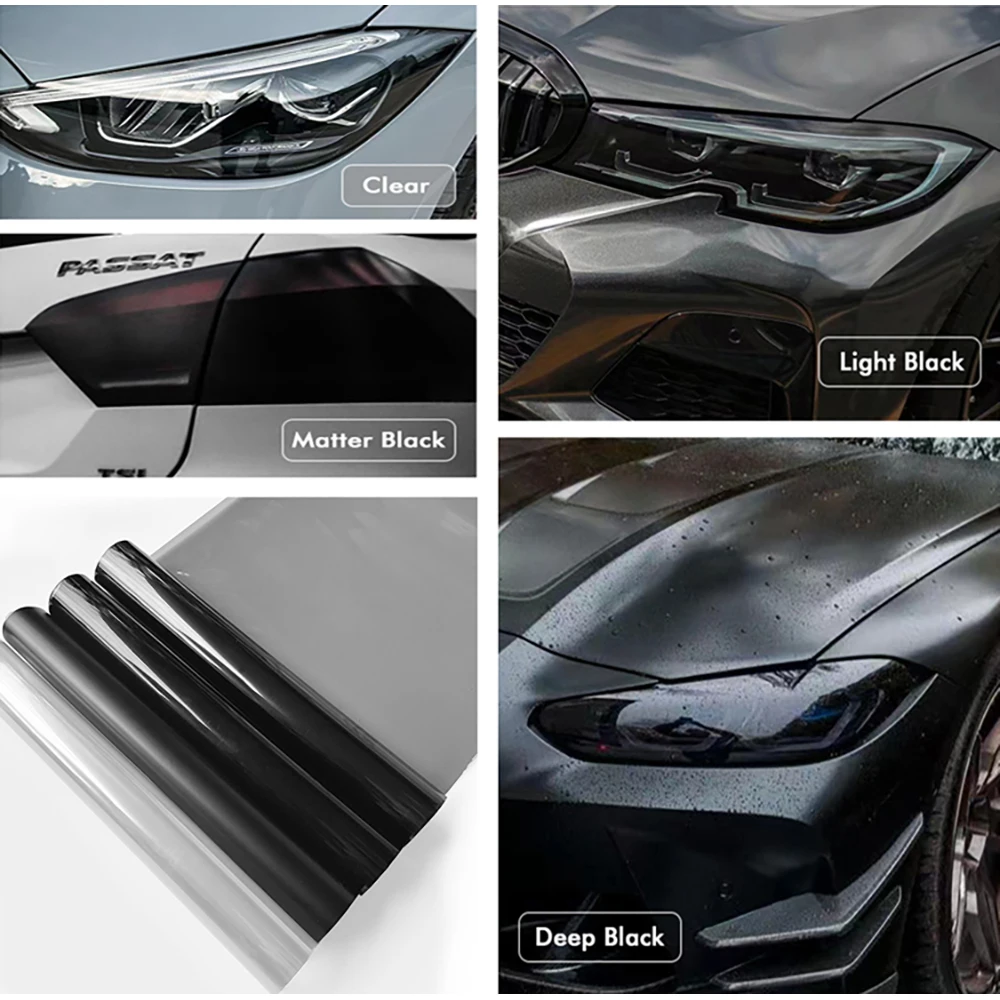Quality Car Light Headlight Taillight Tint Vinyl Film Headlight Foil Sticker Premium Quality Film on Headlights Car Accessories thumbnail 5