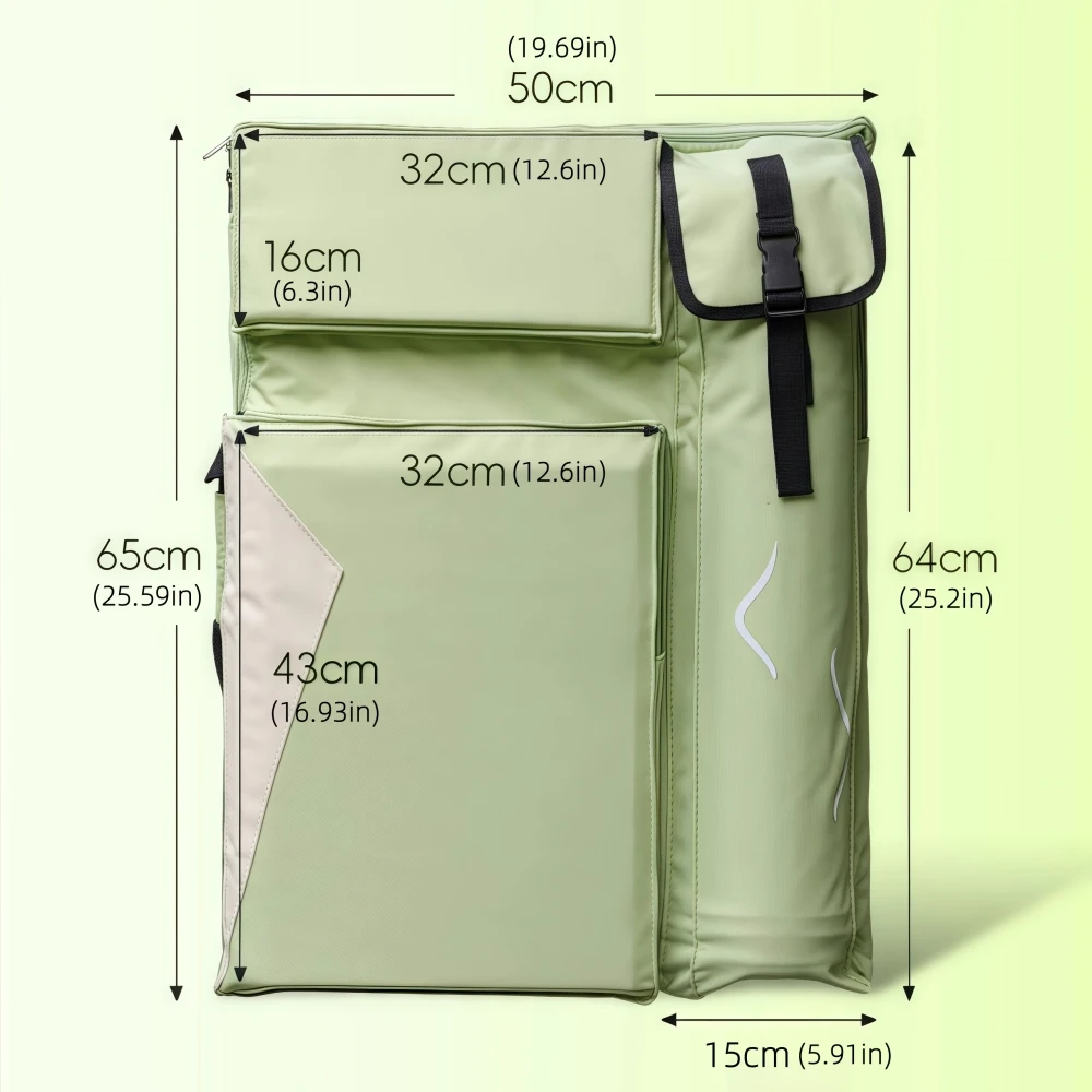 4K Drawing Board Backpack Waterproof Easel Drawing Board Handbag Outdoor Sketch Bag Art Supplies Storage Bag thumbnail 6