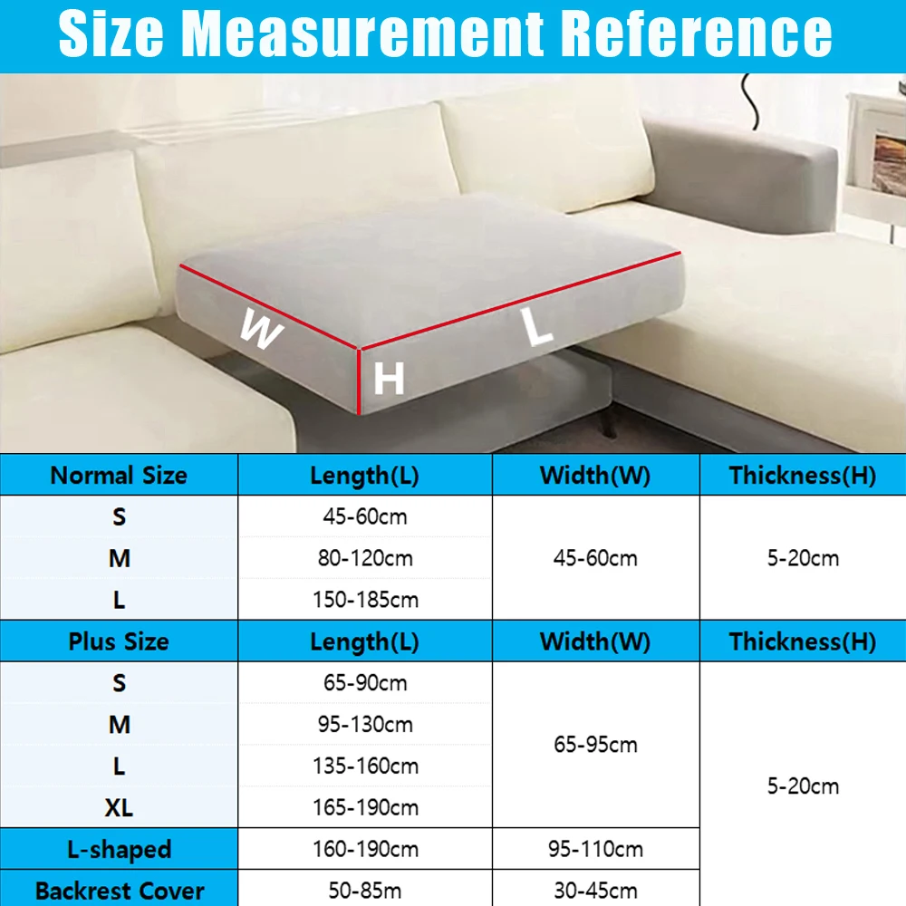 Luxury Outdoor Elastic Sofa Cover Solid Color Cushion Cover for Garden Patio Replacement Sofa Seat Slipcover Courtyard Dustproof thumbnail 2