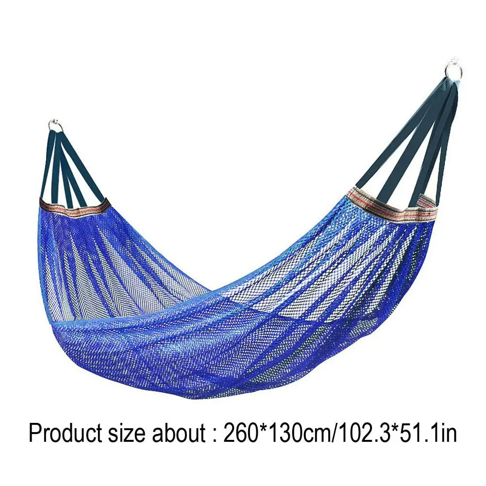 Portable Nylon Parachute Fabric Single and Double Size Outdoor Camping Hiking Garden Hammock ﻿ thumbnail 5