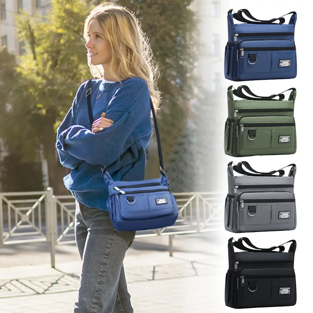 Large Capacity Men's Shoulder Bag Business Leisure Multi-layer Pocket Crossbody Bag Fashion Wear-resistant Oxford Cloth thumbnail 2