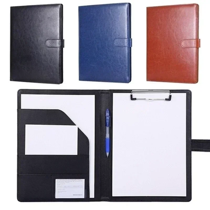 Multifunctional A4 Conference Folder Business Stationery PU Leather Contract File Folders Binder Office Supplies Desk Organizers thumbnail 3
