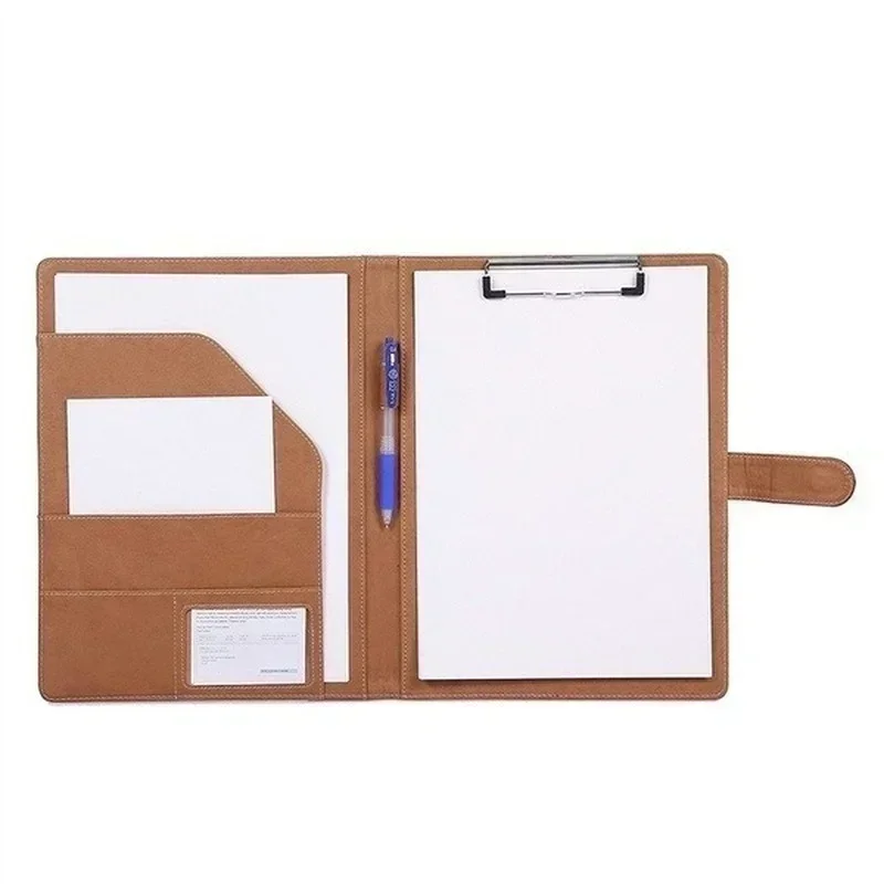 Multifunctional A4 Conference Folder Business Stationery PU Leather Contract File Folders Binder Office Supplies Desk Organizers thumbnail 2