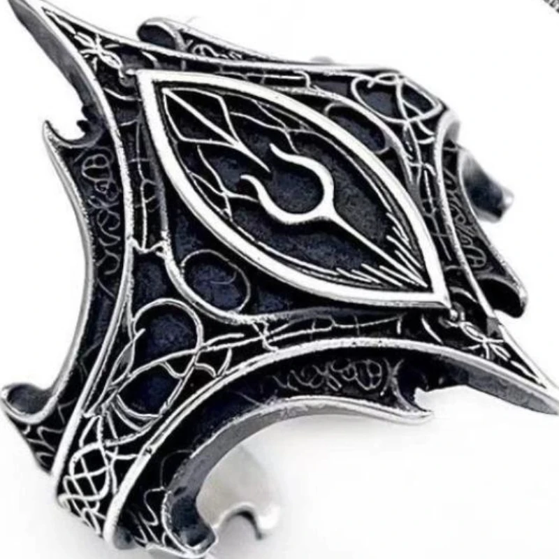 Personalized Vintage Irregular Pattern Gothic Style Open Ring Men Women Jewelry Party Accessries Gift thumbnail 4