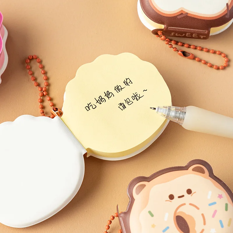 Cartoon Soft Silicone Cover Memo Pad Paper Sticky Notes Planner Sticker Dessert Game Series Notepad Office School Supplies 1Pcs thumbnail 5