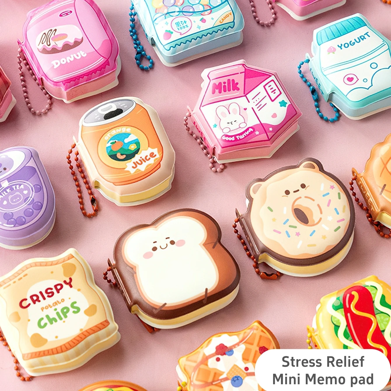 Cartoon Soft Silicone Cover Memo Pad Paper Sticky Notes Planner Sticker Dessert Game Series Notepad Office School Supplies 1Pcs thumbnail 2