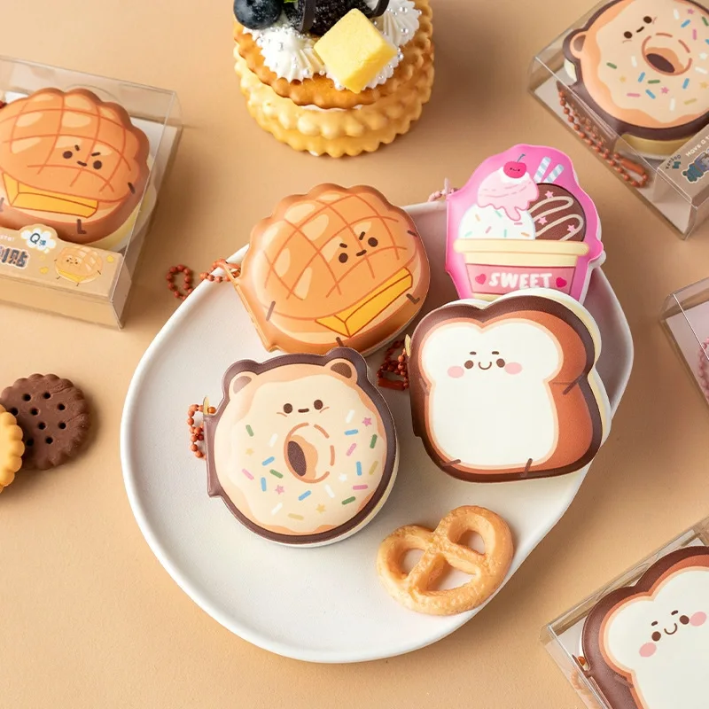 Cartoon Soft Silicone Cover Memo Pad Paper Sticky Notes Planner Sticker Dessert Game Series Notepad Office School Supplies 1Pcs thumbnail 4