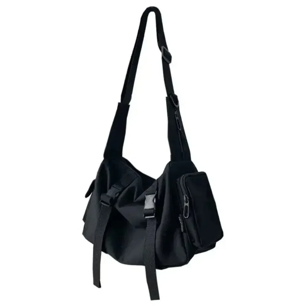 Canvas Crossbody Bags for Women Youth Men Fashion Casual Large Capacity Handbags Shoulder Bags Solid Color Ladies Messenger Bag thumbnail 6
