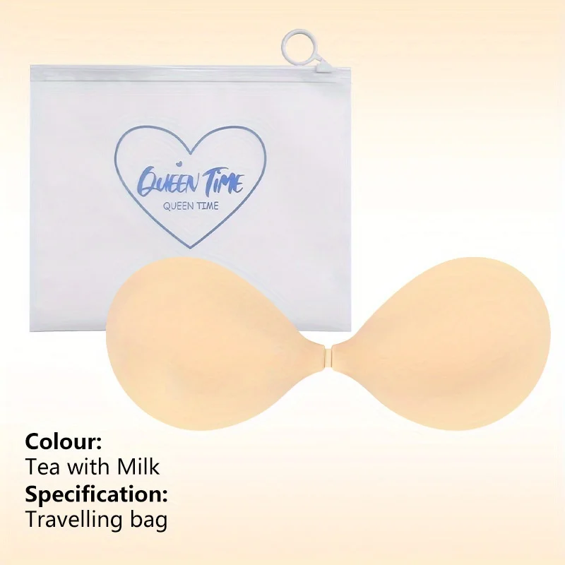 Reusable Silicone Nipple Covers Women Self Adhesive Bra Strapless Push-Up Bralette Invisible Breast Petals Lingerie thumbnail 5