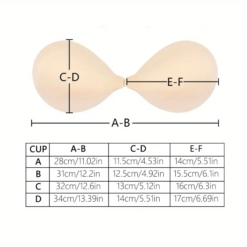 Reusable Silicone Nipple Covers Women Self Adhesive Bra Strapless Push-Up Bralette Invisible Breast Petals Lingerie thumbnail 6