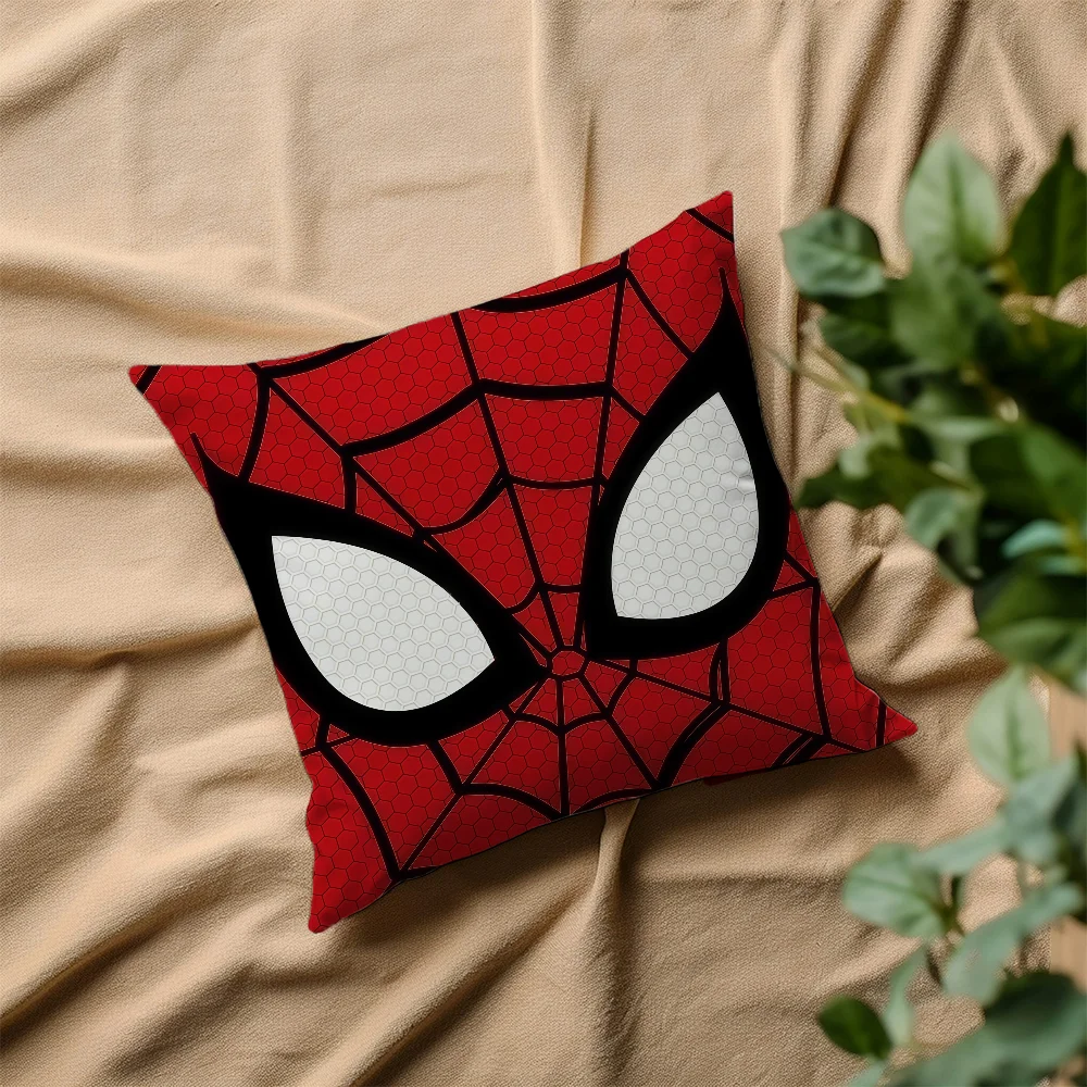 S-Spider Hero M-Man cushion cover Square Sofa Cushion Cover Casual Skin-Friendly Comfortable Pillow Cover thumbnail 2
