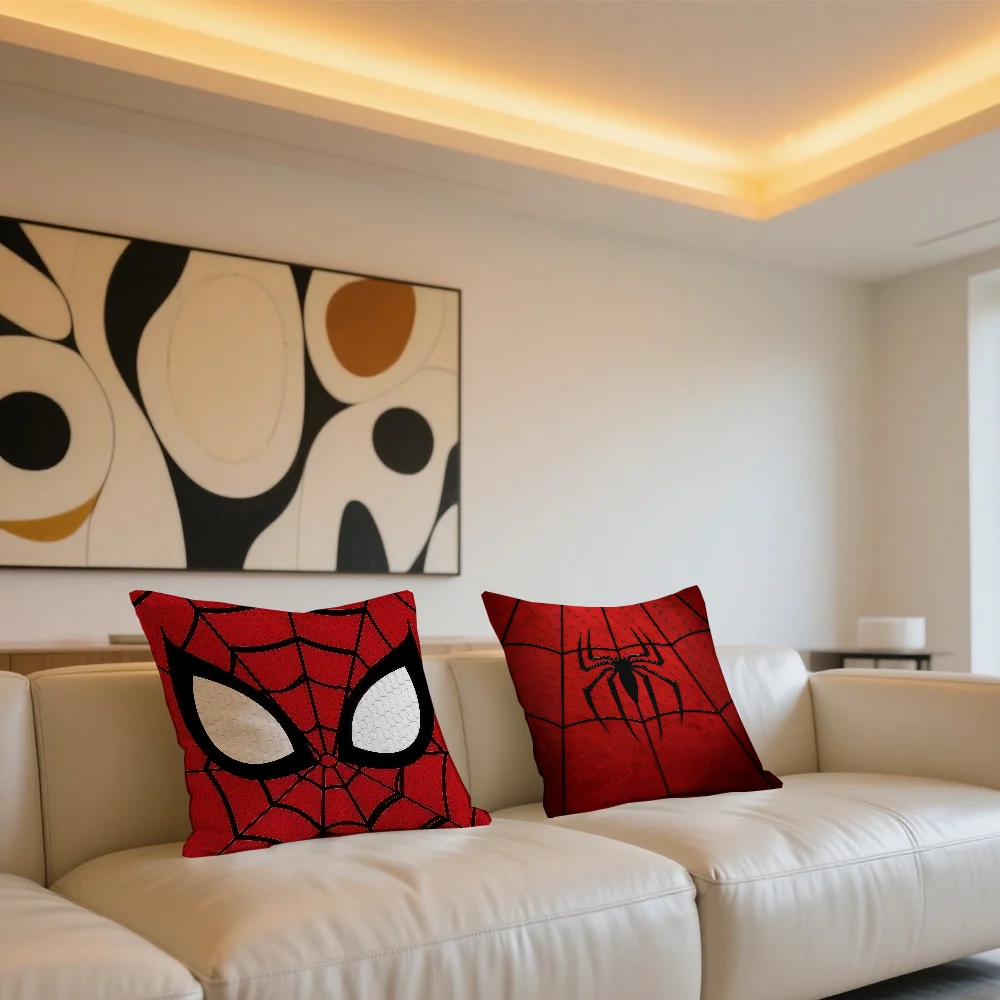 S-Spider Hero M-Man cushion cover Square Sofa Cushion Cover Casual Skin-Friendly Comfortable Pillow Cover thumbnail 6
