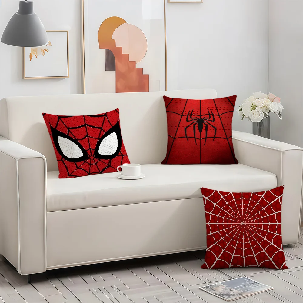 S-Spider Hero M-Man cushion cover Square Sofa Cushion Cover Casual Skin-Friendly Comfortable Pillow Cover thumbnail 3